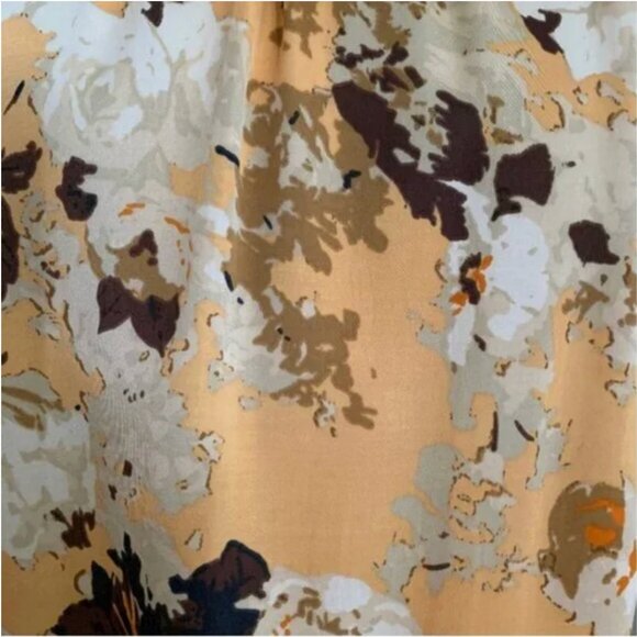 Talbots Sleeveless Floral Pleated Scooped Neckline Blouse Small Petite - Picture 7 of 11